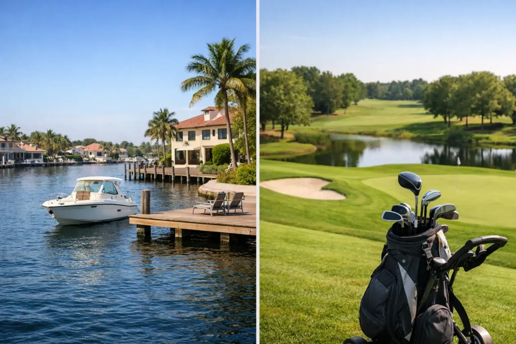 Waterfront Versus Golf Communities for Your Lifestyle